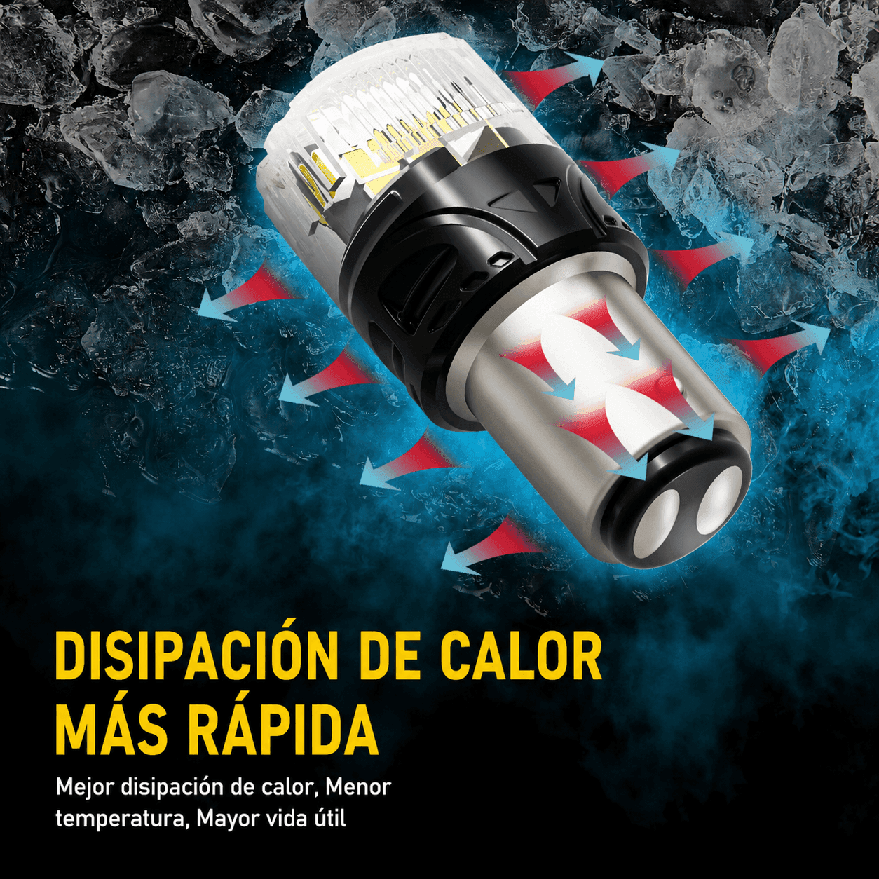 Bombillo LED AUXITO 1157 Doble Filamento P21/5W BAY15D 6500K Blanco (2 Unidades) - GX-1157-5 - Imagen 8