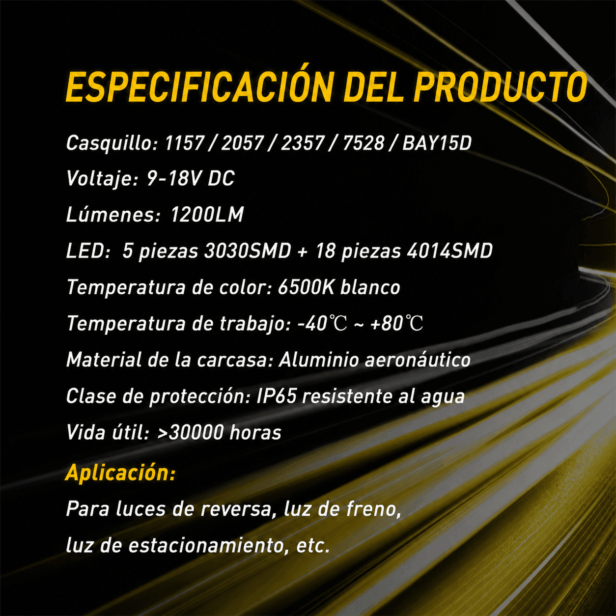 Bombillas LED AUXITO 1157 doble filamento (BAY15D) 6500K Canbus 1200LM - (2 Unidades) -GX-1157-4 - Imagen 9
